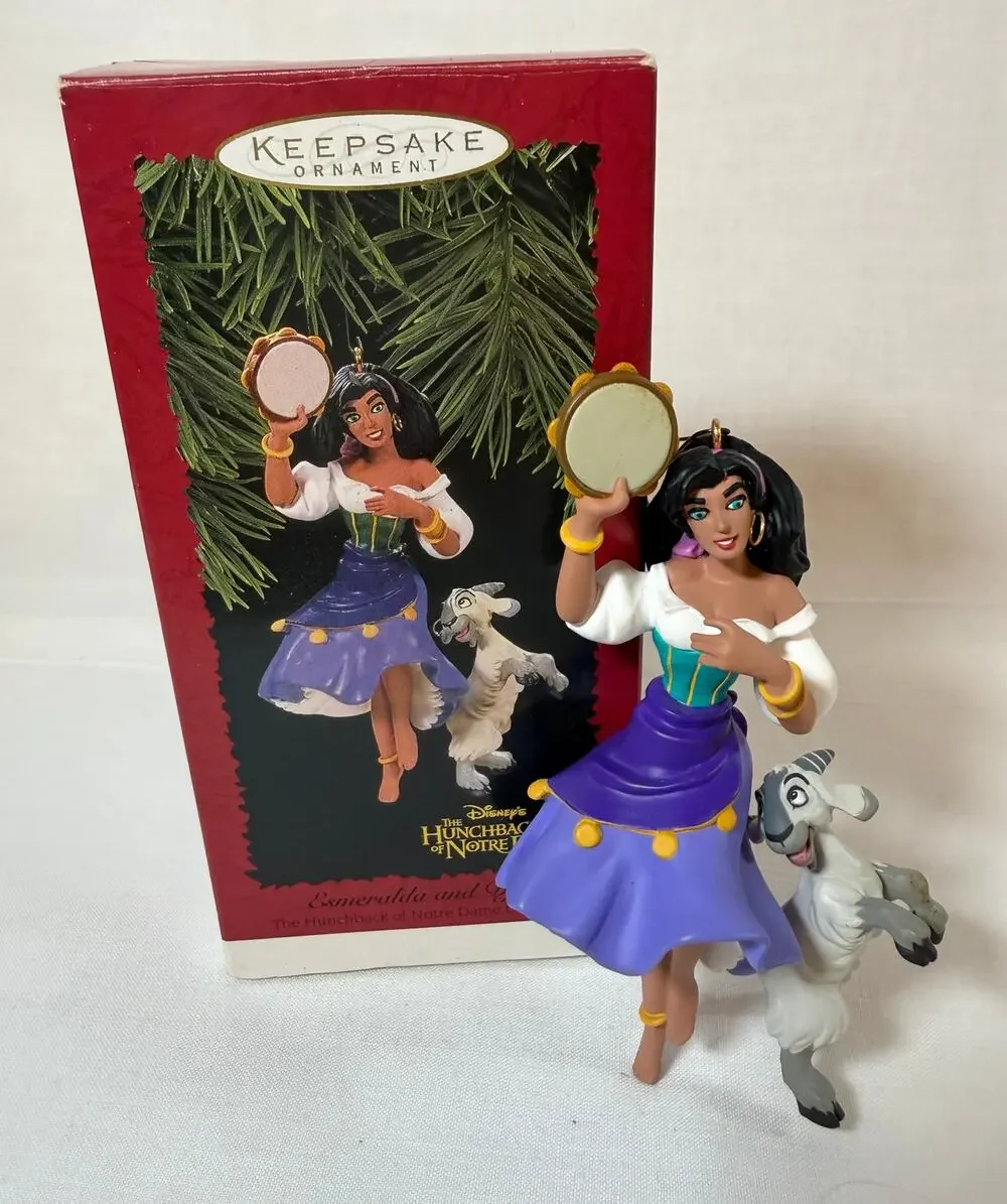 1996 Hallmark Keepsake Disney Esmeralda & Djali Ornament Hunchback of Notre Dame